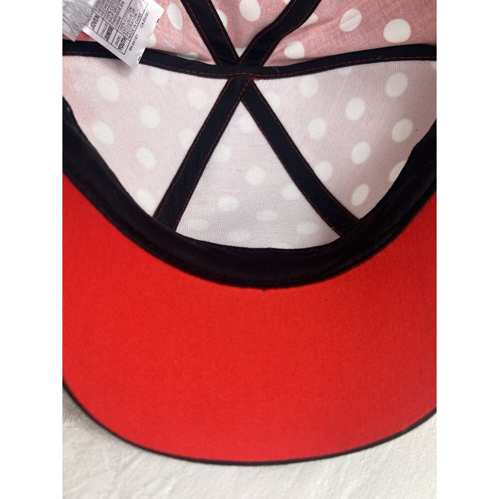 Disney Parks Minnie Baseball Snapback Cap W/ Ears And Bow Small Flaw Youth READ - Picture 8 of 10